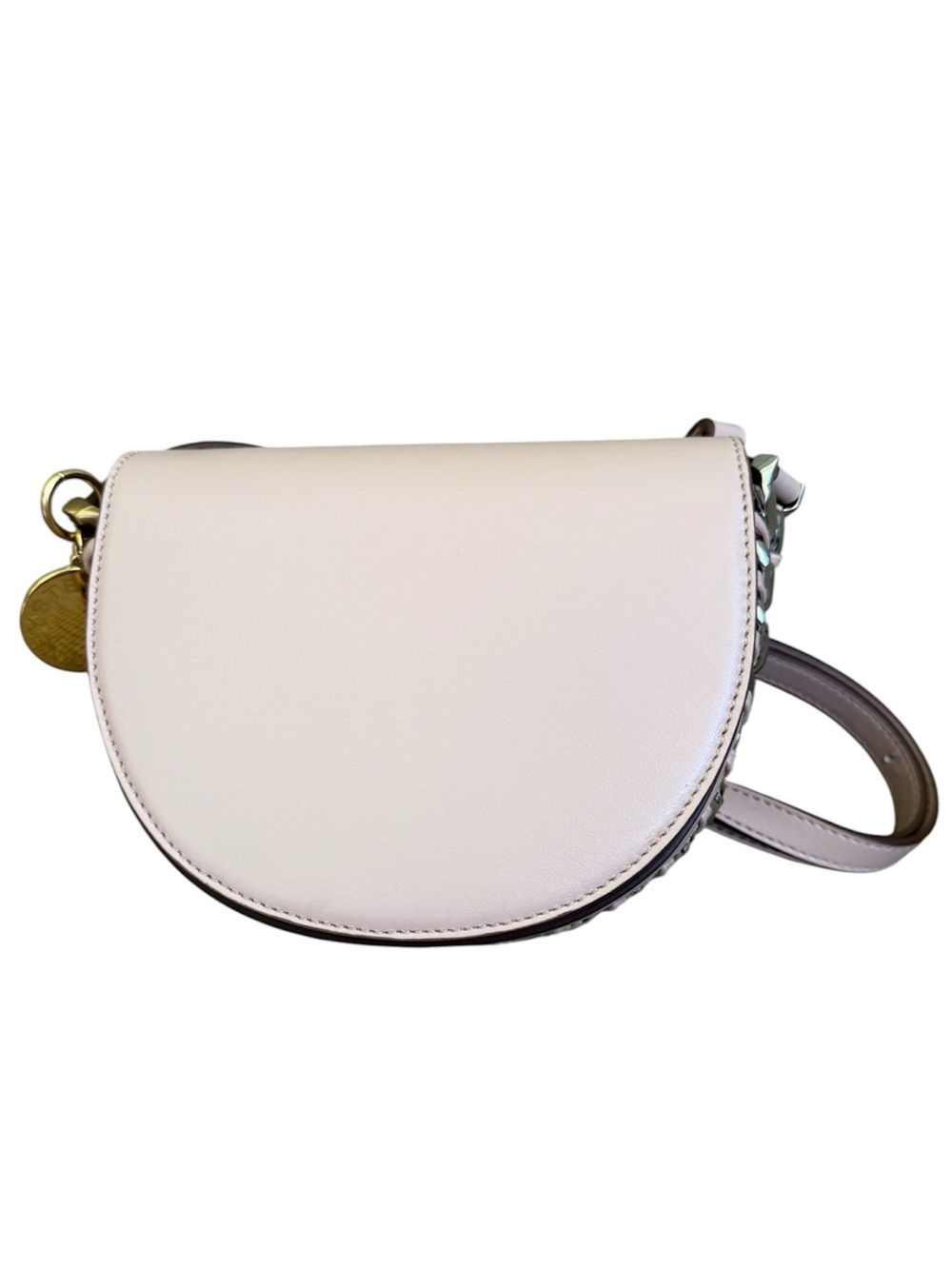 Stella McCartney Frayme Shoulder Bag Small Blush Pink Chain Link Trim $1,326 EUC - Picture 2 of 13